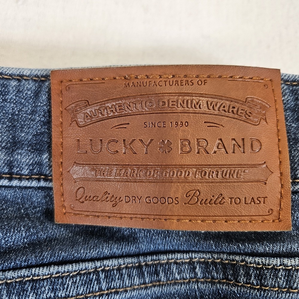 Lucky Brand Hayden Skinny Jeans Womens Size 14/32 Dark Wash Mid Rise - Picture 10 of 15